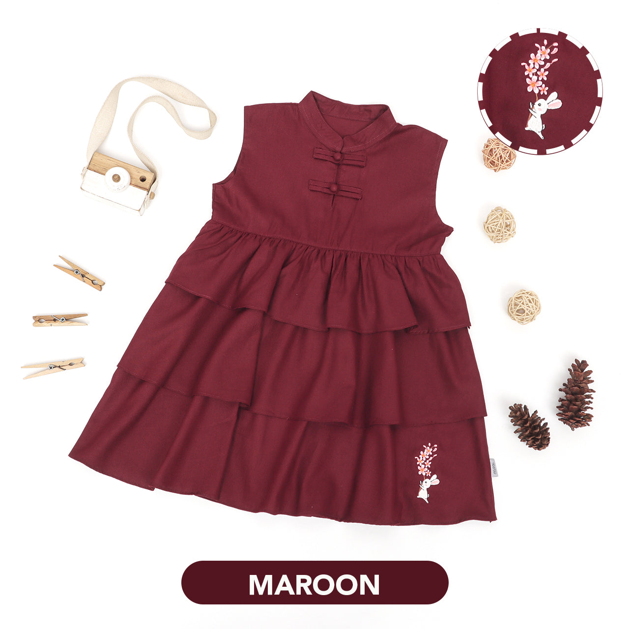 Mooi Dress Anak Perempuan Jia Dress Layer