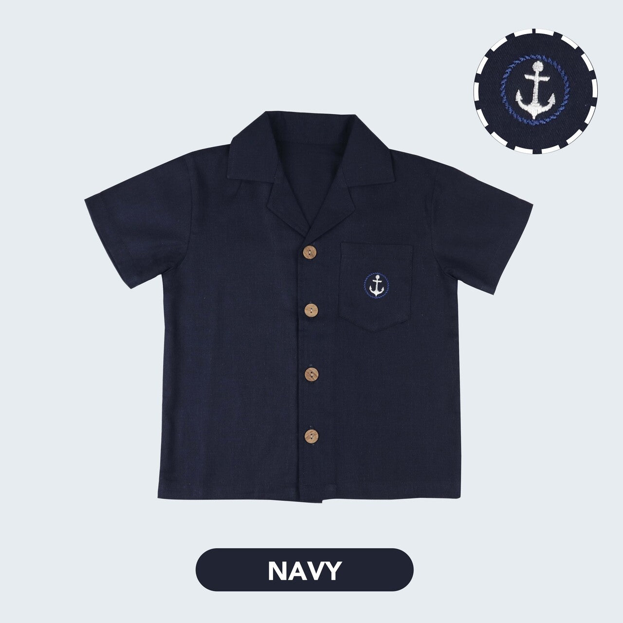Mooi Kemeja Anak Laki-laki Arka Pocket Shirt V1