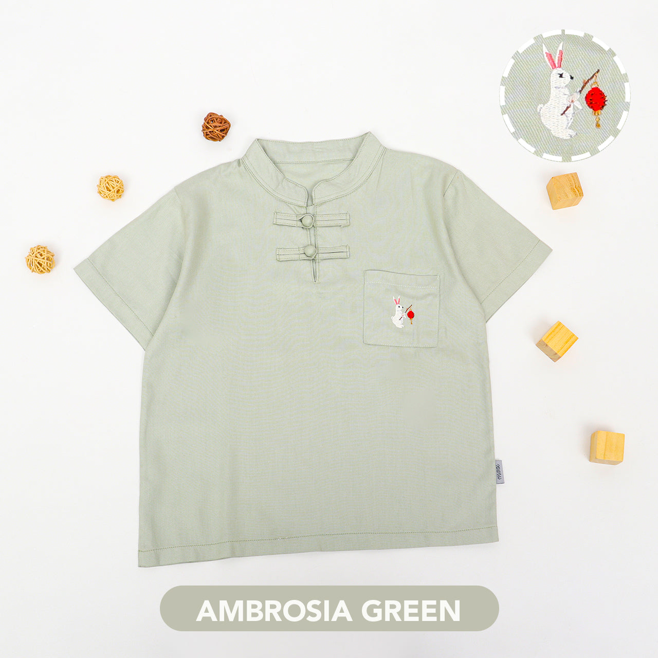 Mooi Kemeja Anak Laki-Laki Wang Pocket Shirt