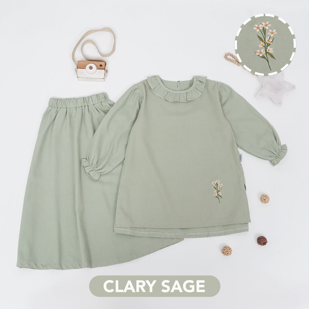 Mooi Setelan Anak Perempuan Raya Collection Rayya Tunik Set