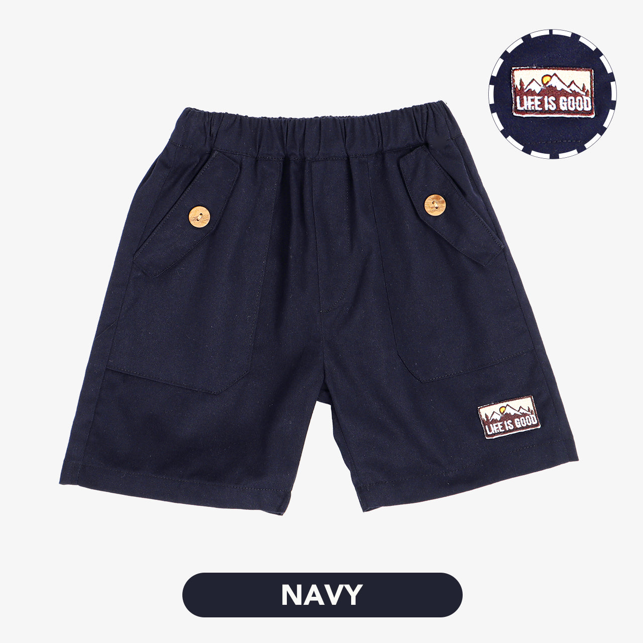 Mooi Celana Pendek Chinos Cargo Anak Alexi Pocket Short Cargo Chinos