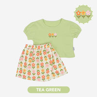 Mooi Setelan Anak Perempuan Alena Skort Set