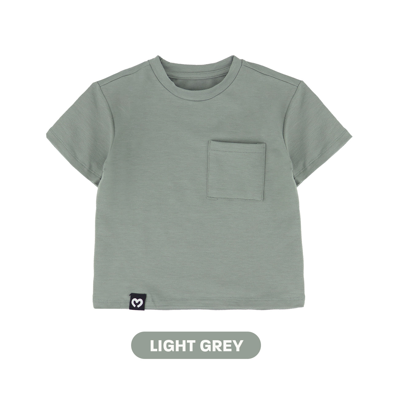 Mooi Kaos Anak Pocket Unisex Comfy Oversized T-Shirt Pocket Kids