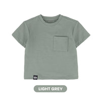 Mooi Kaos Anak Pocket Unisex Comfy Oversized T-Shirt Pocket Kids
