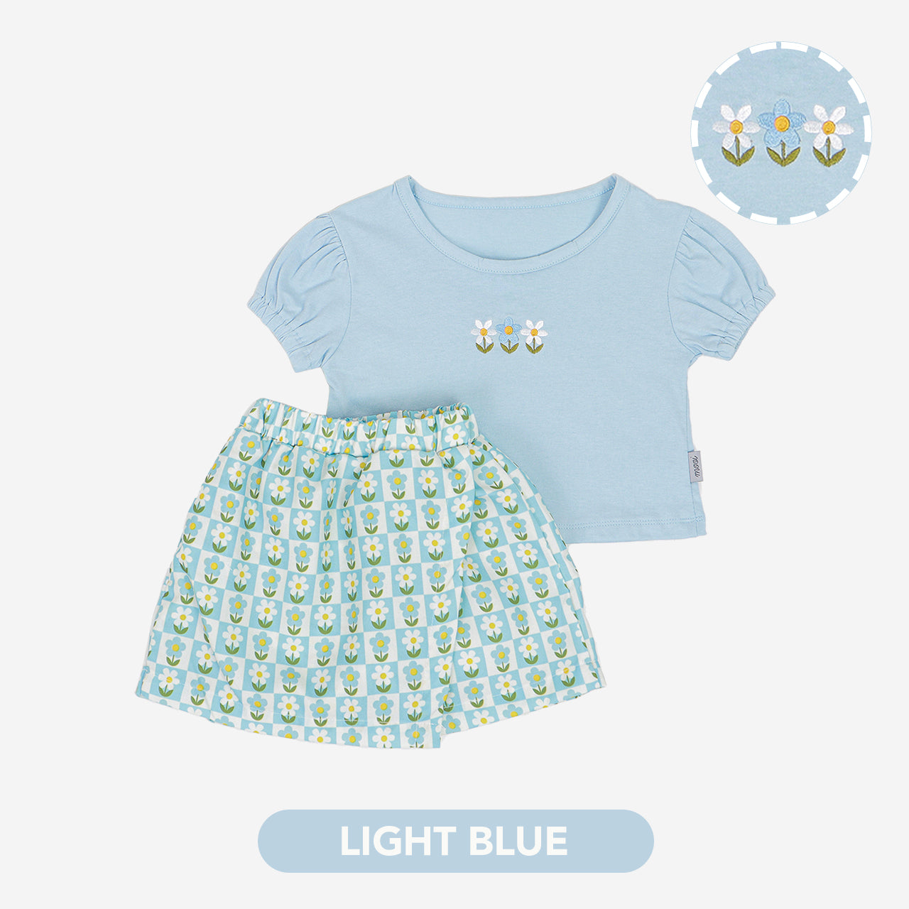 Mooi Setelan Anak Perempuan Alena Skort Set