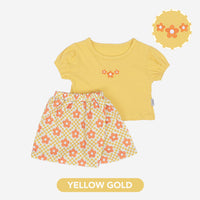 Mooi Setelan Anak Perempuan Alena Skort Set