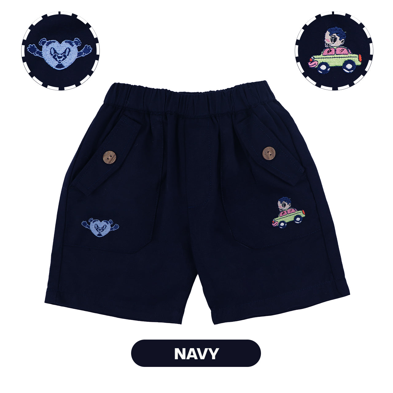 Mooi X Muklay Celana Pendek Cargo Anak Lex Short Cargo Pants Kids