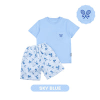 Mooi Setelan Anak Kaos Anak Tshirt Pocket Tee Set
