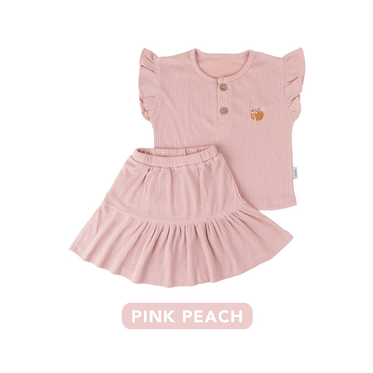 Mooi Setelan Anak Perempuan Narumi Ruffle Set