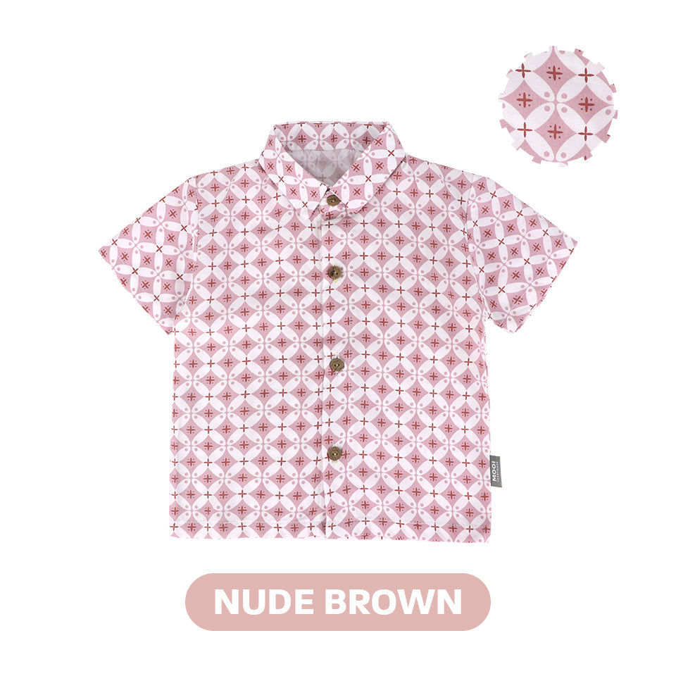 Mooi Atasan Batik Kemeja Anak Laki-Laki Mahesa Batik Shirt