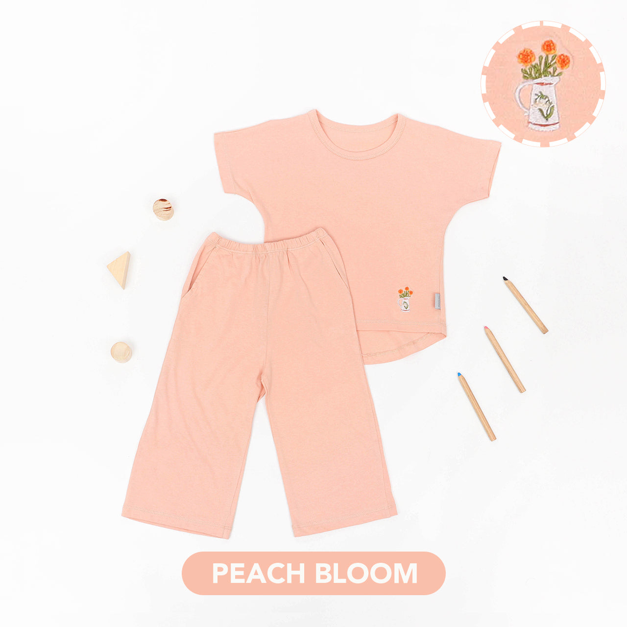 Mooi Setelan Anak Perempuan Kulot Alice Set
