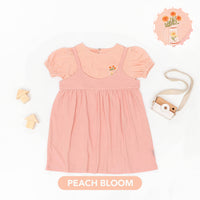 Mooi Dress Anak Perempuan Overall Dress Set
