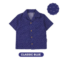 Mooi Kemeja Anak Laki - Laki Kemeja Katun Motif Gama Shirt