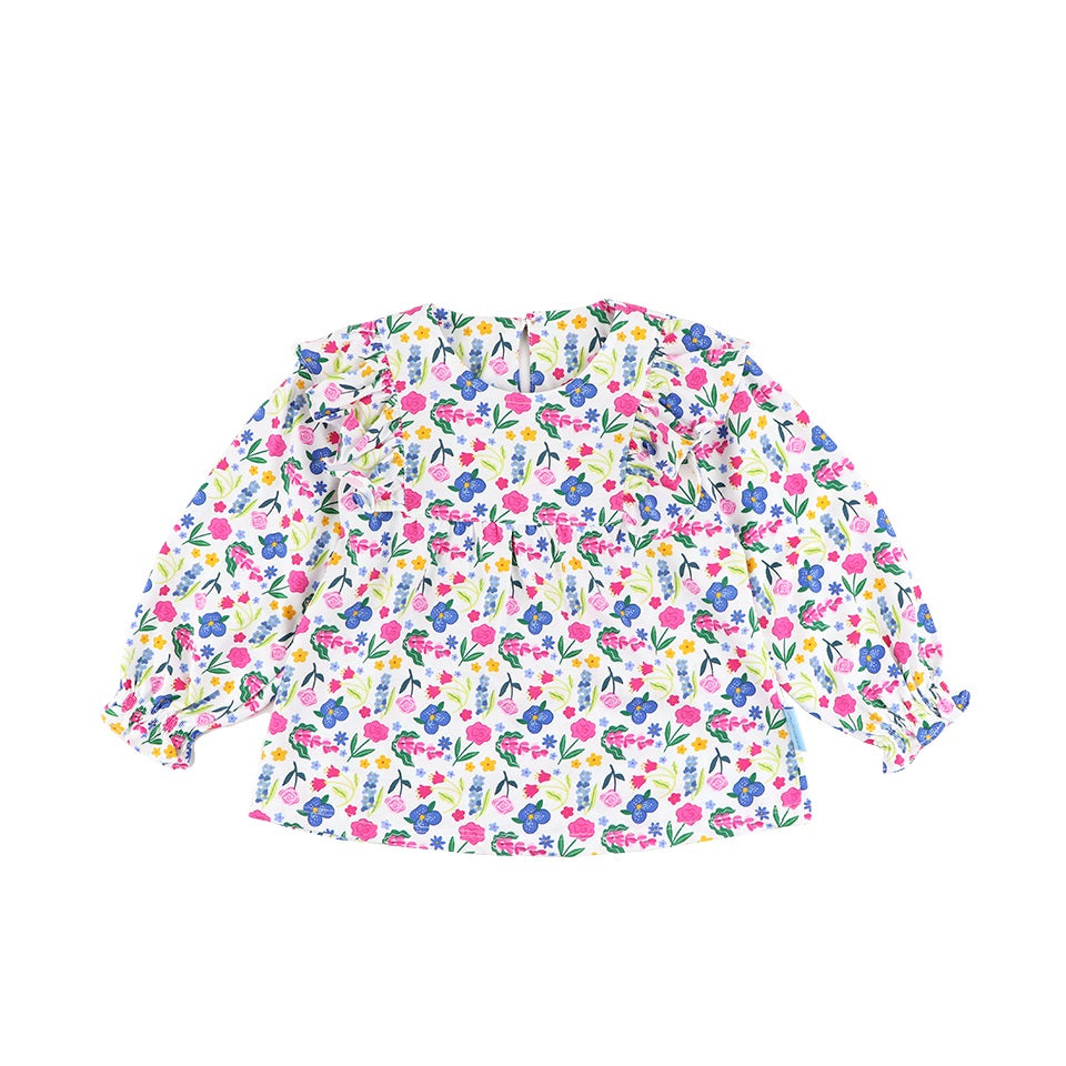 Mooi X Dinda Puspitasari Atasan Anak Perempuan Lola Top Ruffle