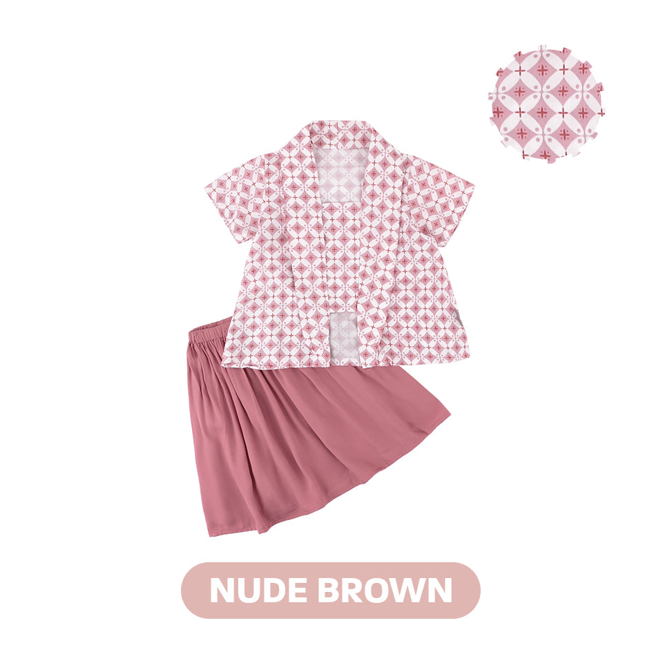 Mooi Setelan Batik Anak Perempuan Nareswari Kebaya Set