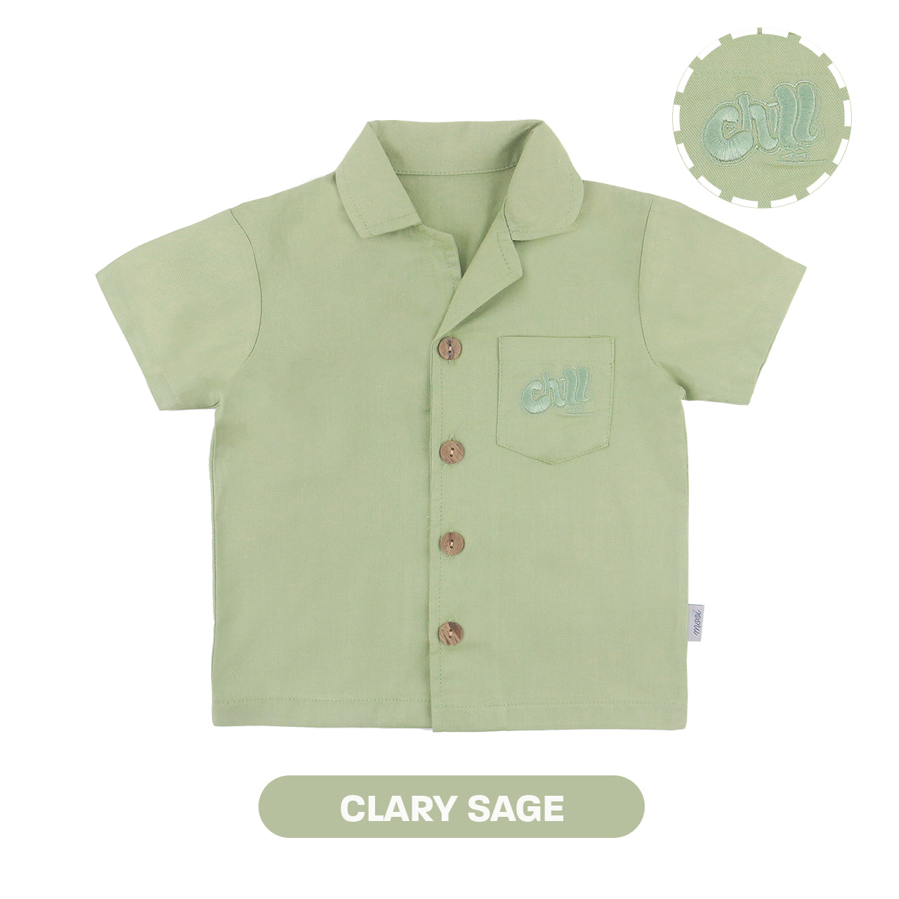 Mooi Kemeja Anak Laki-laki Arka Pocket Shirt