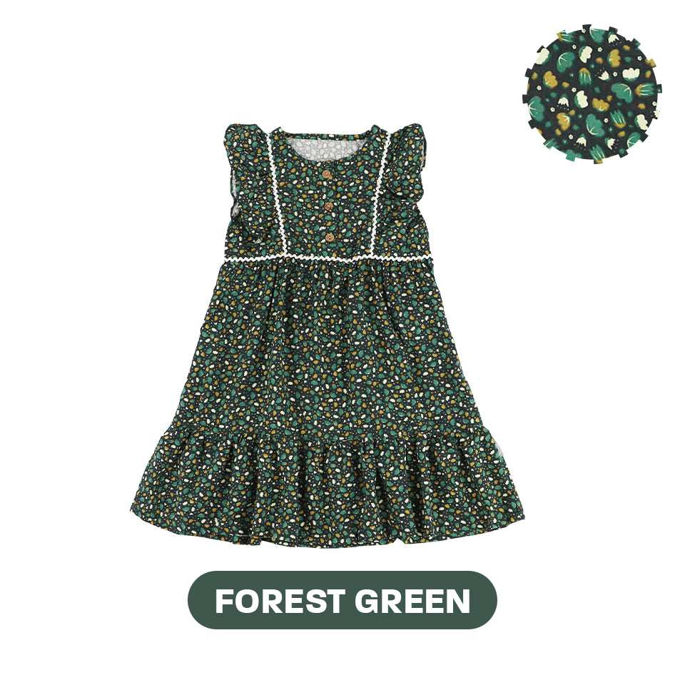 Mooi Dress Anak Perempuan Christmas Collection Eve Ruffle Dress