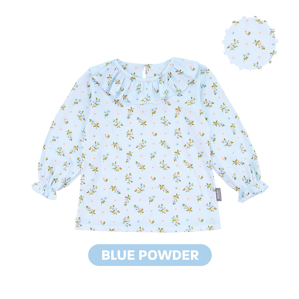 Mooi Atasan Anak Perempuan Erica Ruffle Top