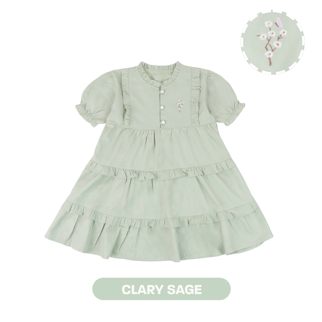 Mooi Dress Anak Perempuan Yue Ruffle Dress