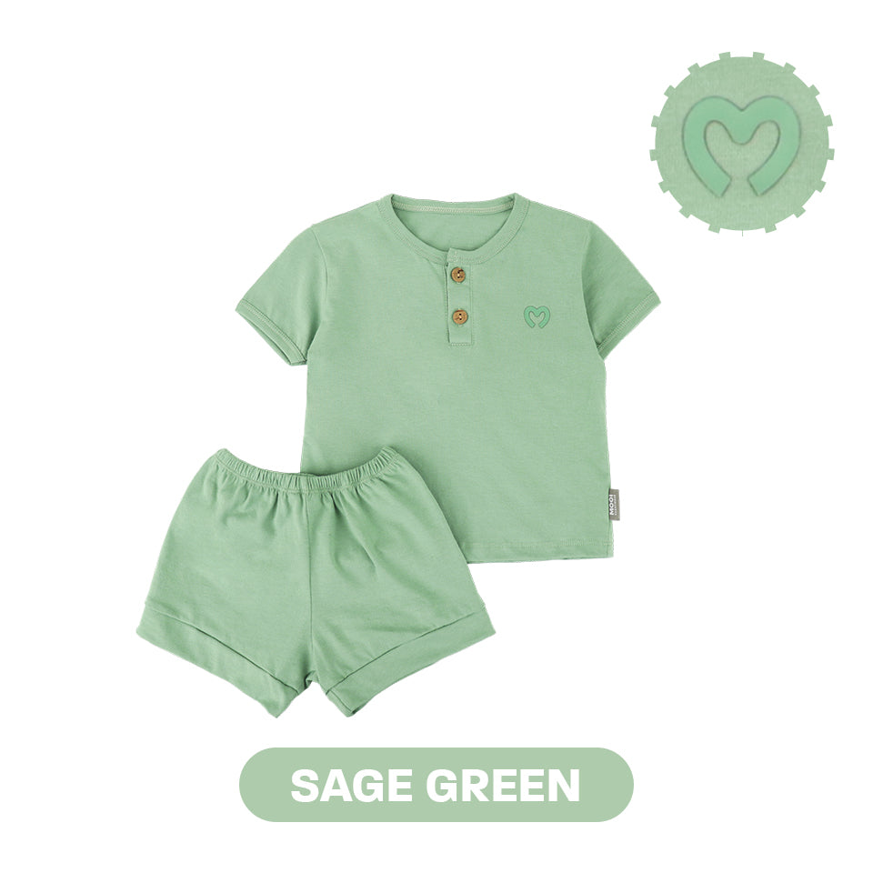 Mooi Setelan Bayi Comfy Baby Short Basic Set