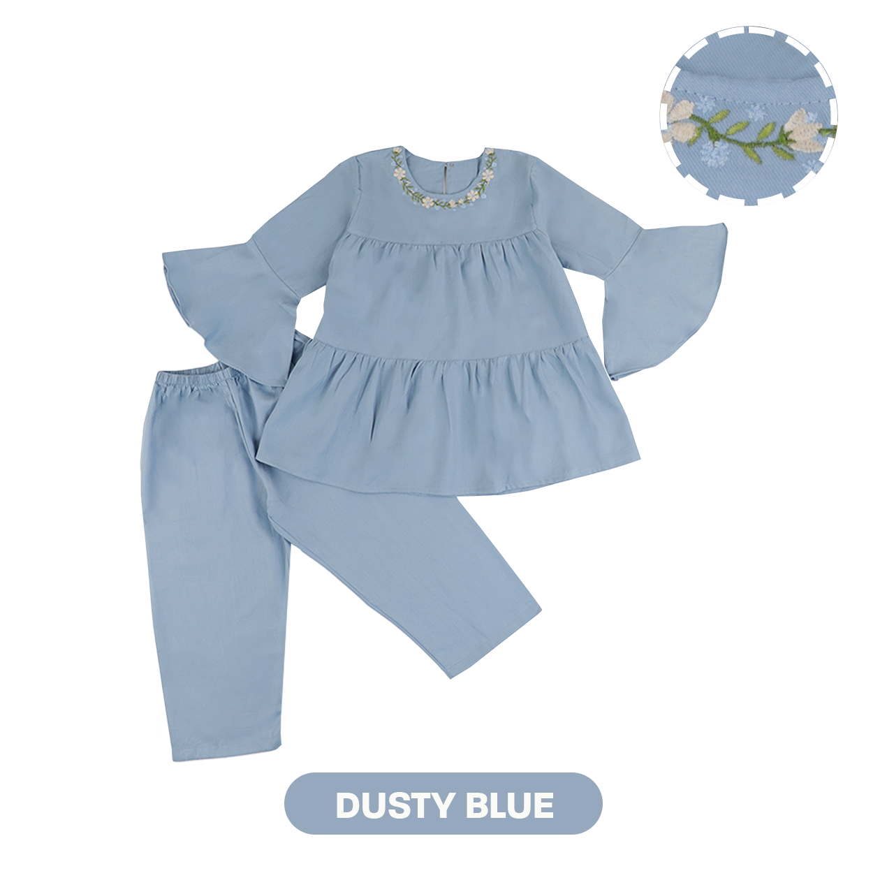Mooi Setelan Anak Perempuan Nuha Tunik Set