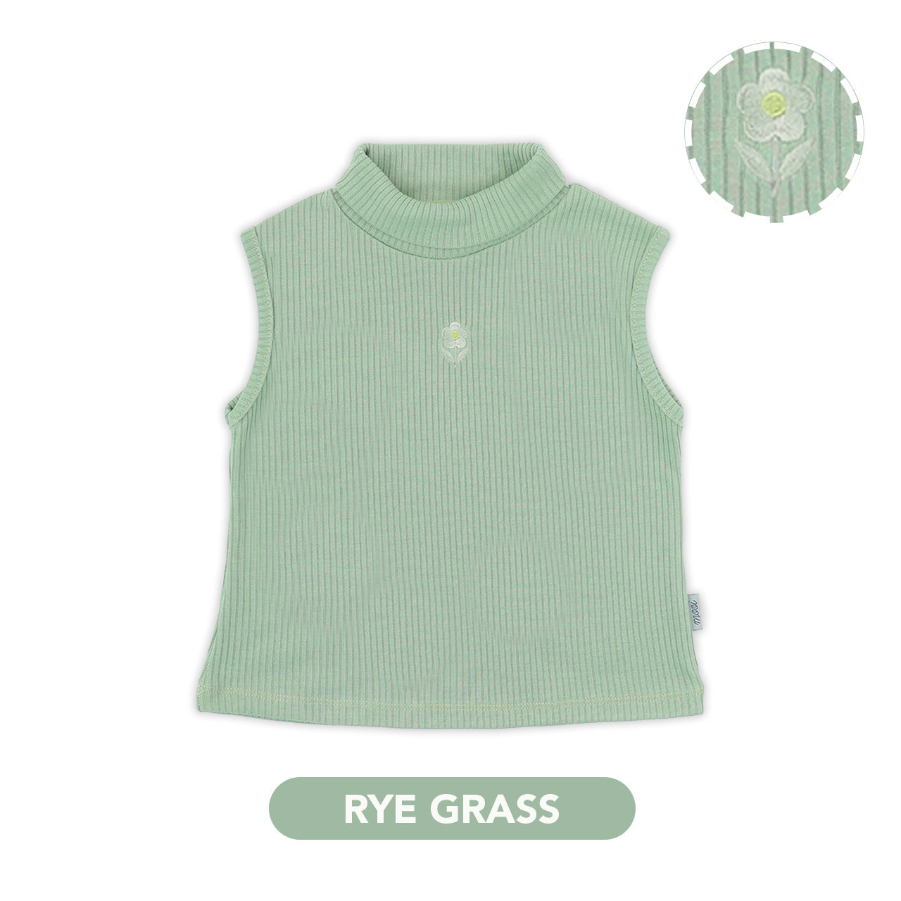 Mooi Atasan Anak Perempuan Yumiko Rib Top