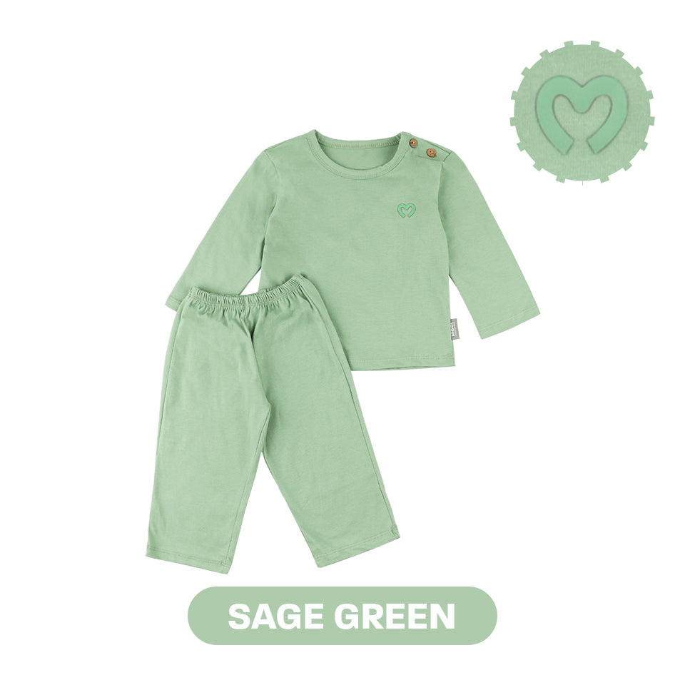 Mooi Setelan Piyama Bayi Comfy Baby Basic Pajamas