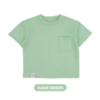 Mooi Kaos Anak Pocket Unisex Comfy Oversized T-Shirt Pocket Kids
