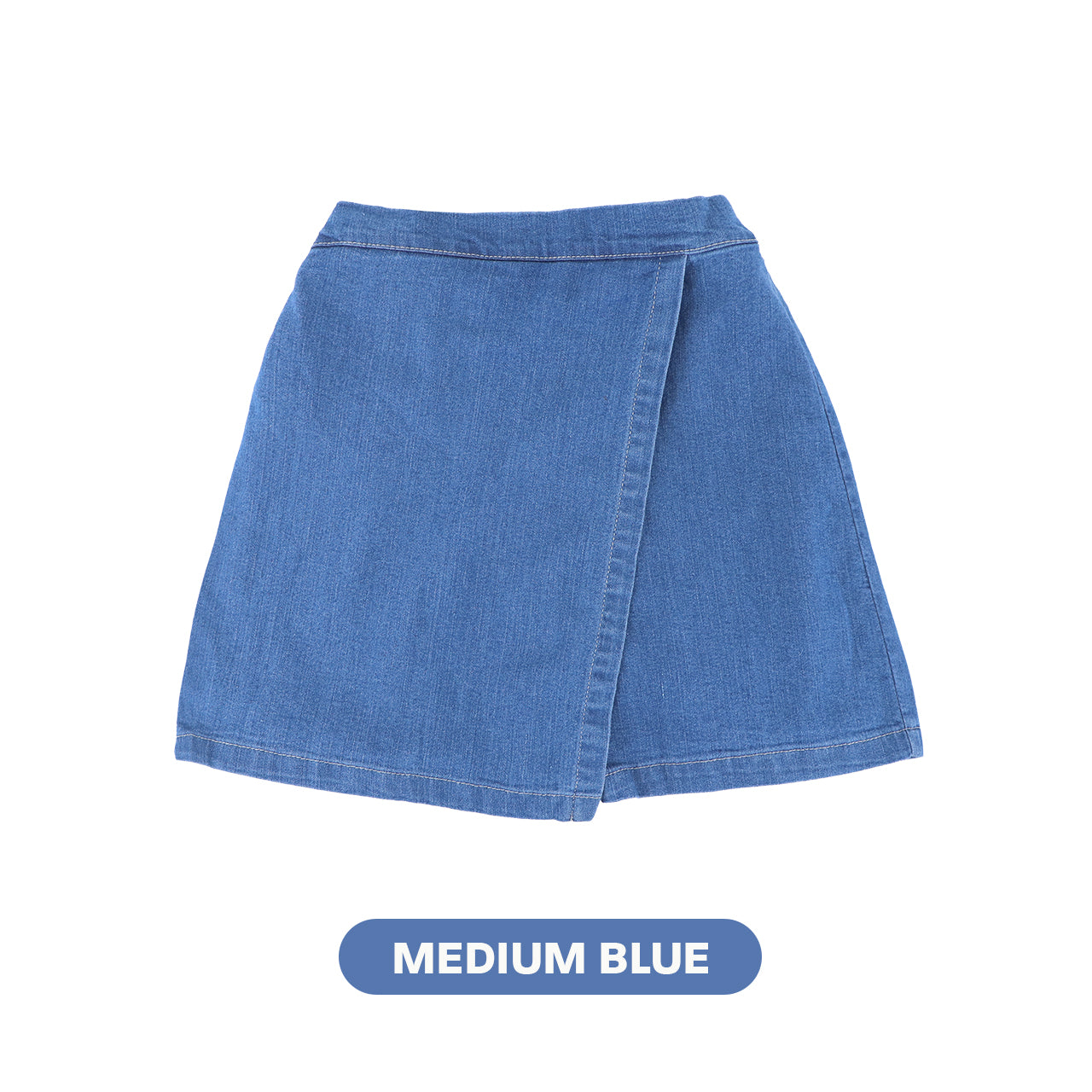 Mooi Rok Celana Skort Jeans Anak Chiara Denim Skort
