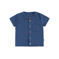 Mooi X Dinda Puspitasari Kemeja Anak Laki-laki Rue Pocket Shirt