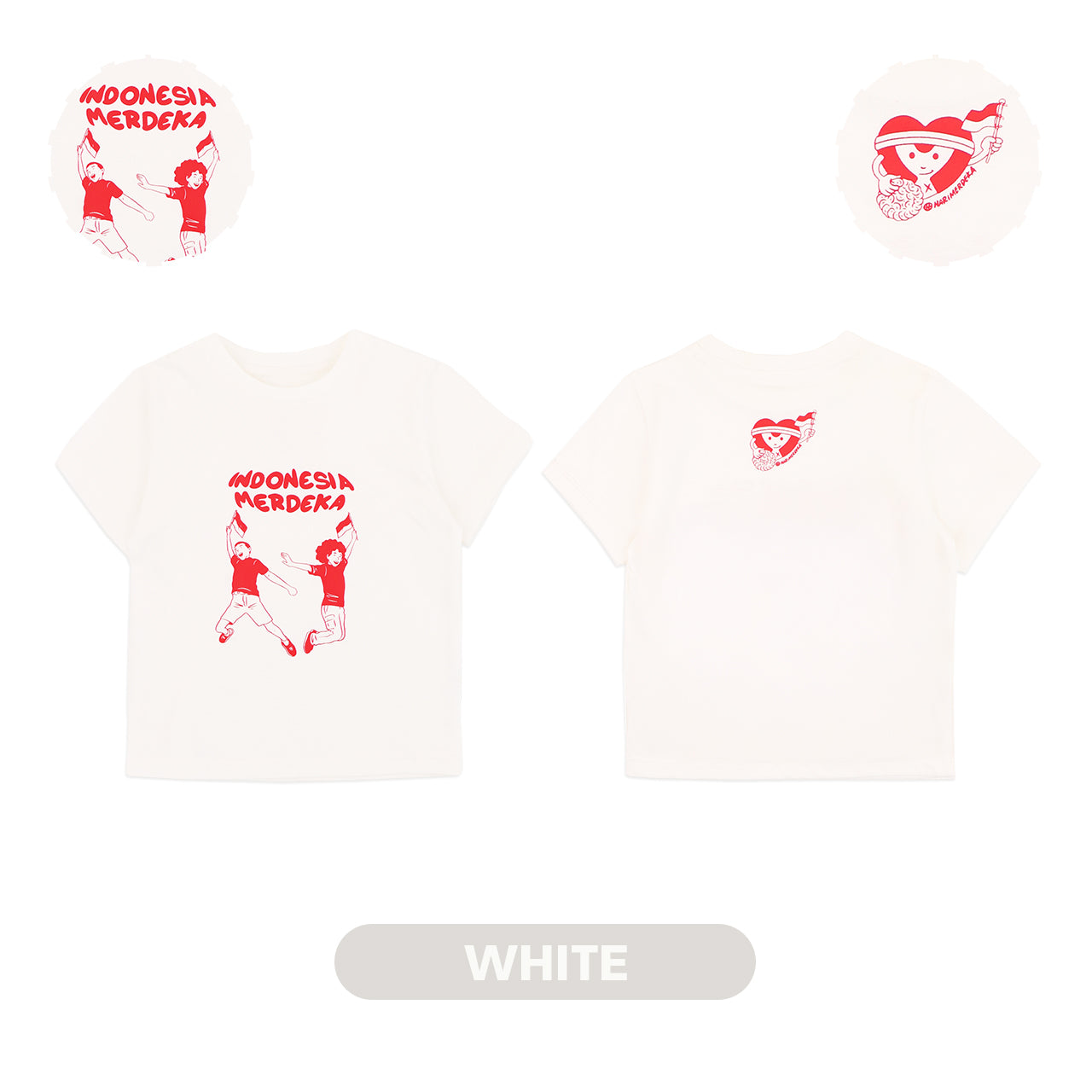 Mooi x Hari Merdeka Kaos Kemerdekaan Anak T-shirt Anak Indonesia Merdeka