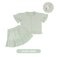 Mooi Setelan Anak Perempuan Fei Ruffle Set