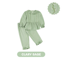 Mooi Setelan Anak Perempuan Raya Collection Asra Tunic Ruffle Set