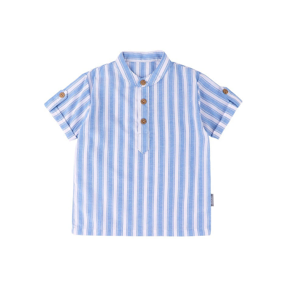 Mooi Kemeja Anak Laki-laki Enzo Striped Shirt