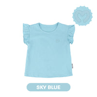 Mooi Atasan Anak Perempuan Comfy Girls Ruffle T-shirt