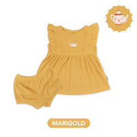 Mooi Setelan Anak Perempuan Rumi Rib Ruffle Set