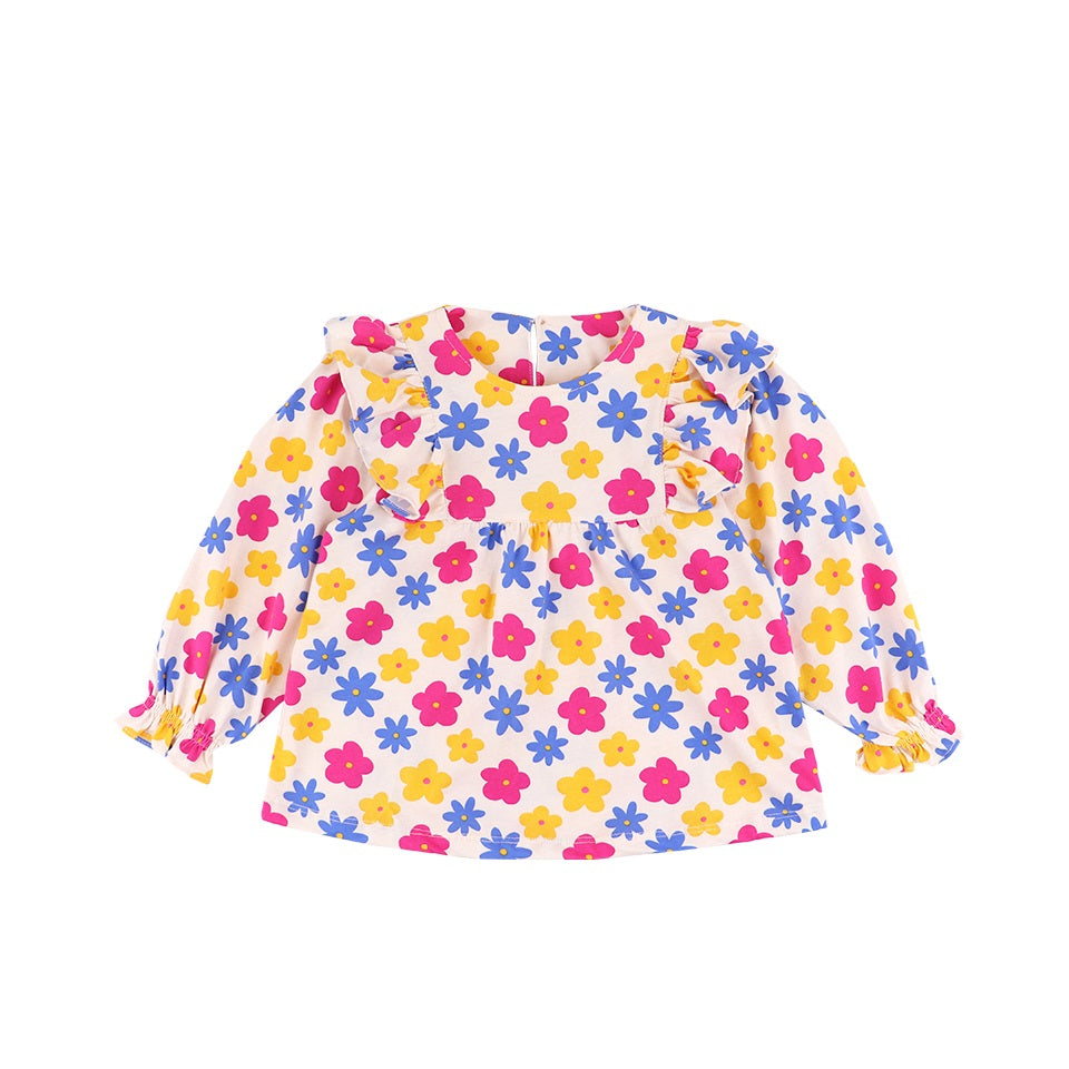 Mooi X Dinda Puspitasari Atasan Anak Perempuan Lola Top Ruffle