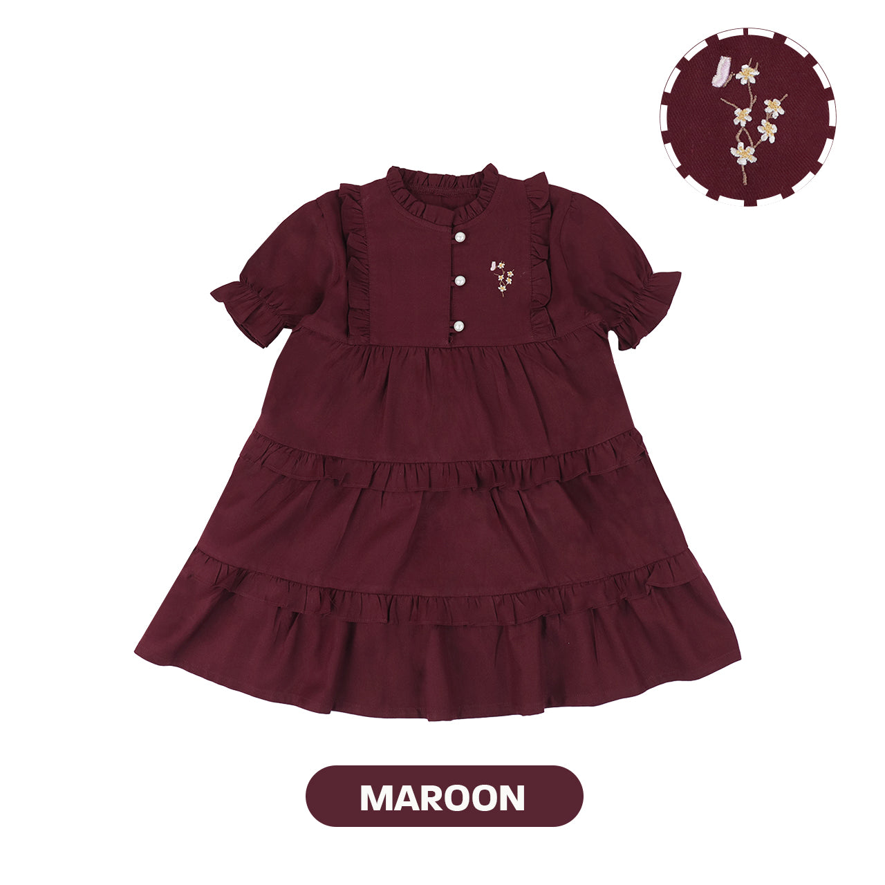 Mooi Dress Anak Perempuan Yue Ruffle Dress