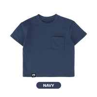 Mooi Kaos Anak Pocket Unisex Comfy Oversized T-Shirt Pocket Kids