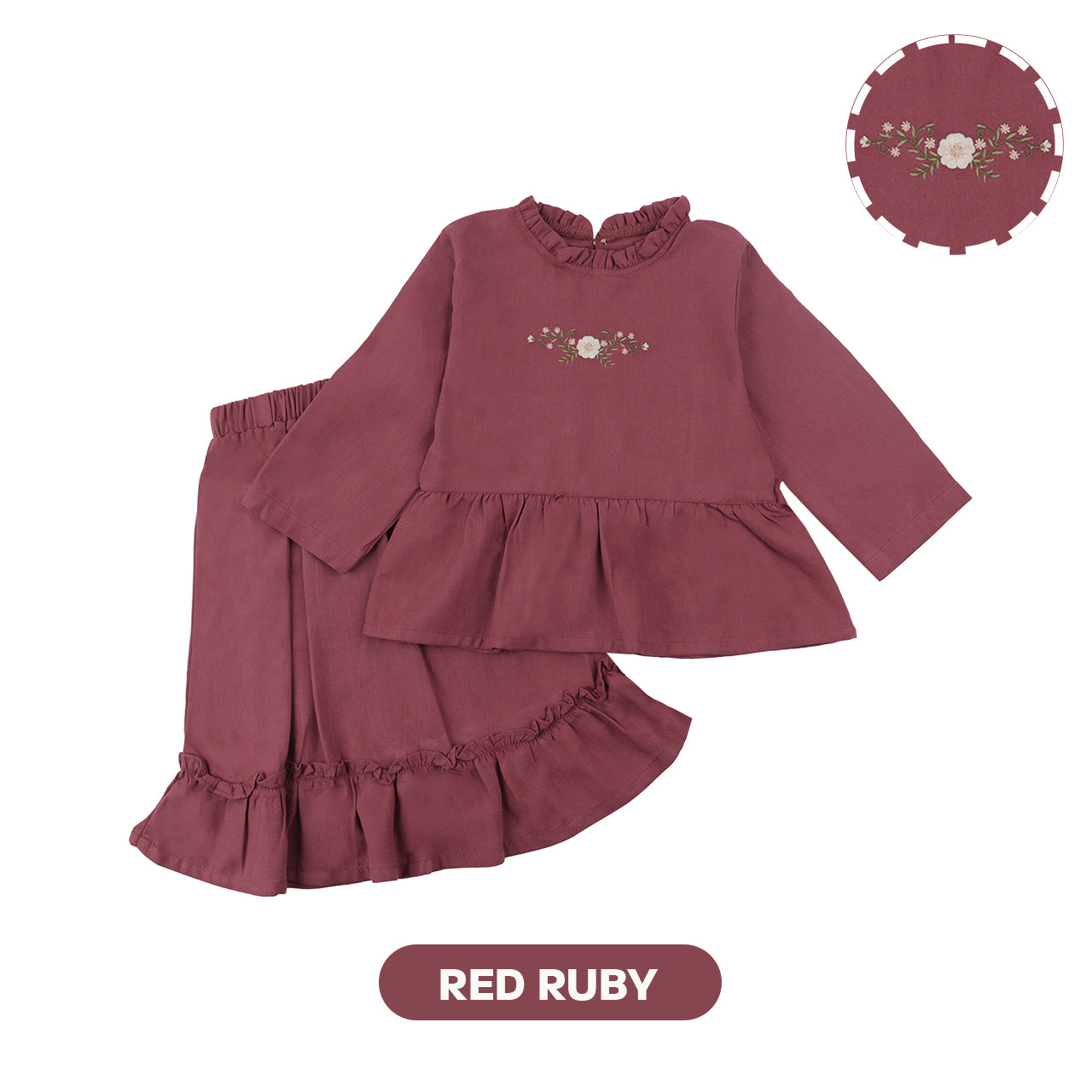 Mooi Setelan Anak Perempuan Raya Collection Ghina Tunik Set