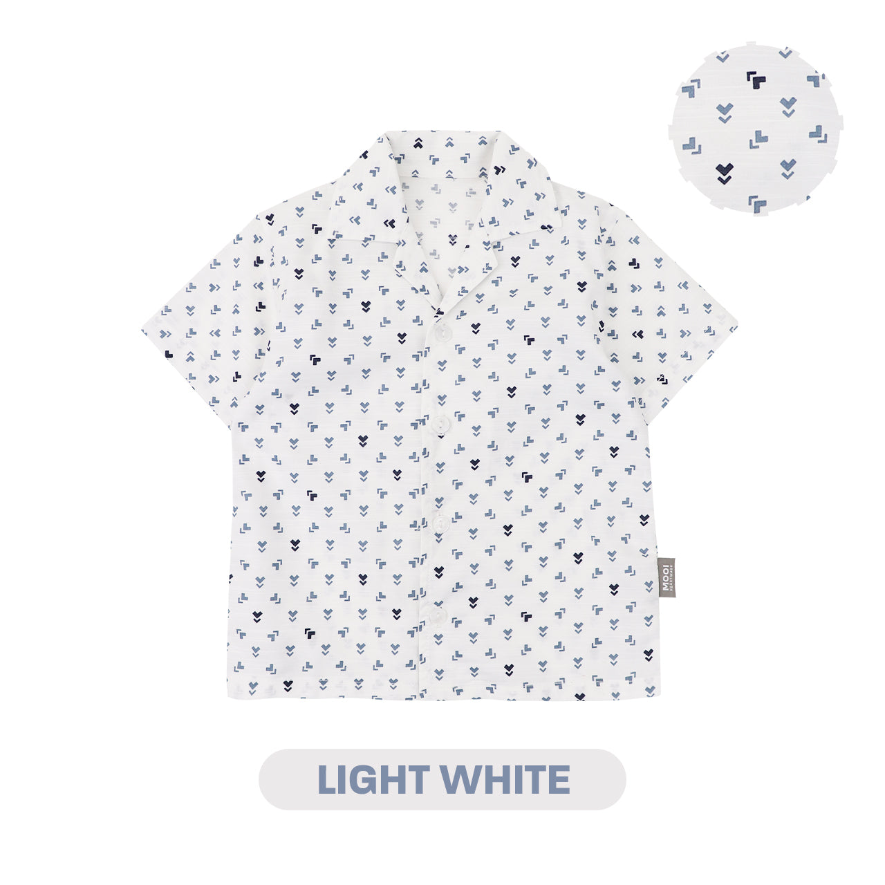 Mooi Kemeja Anak Laki - Laki Kemeja Katun Motif Gama Shirt