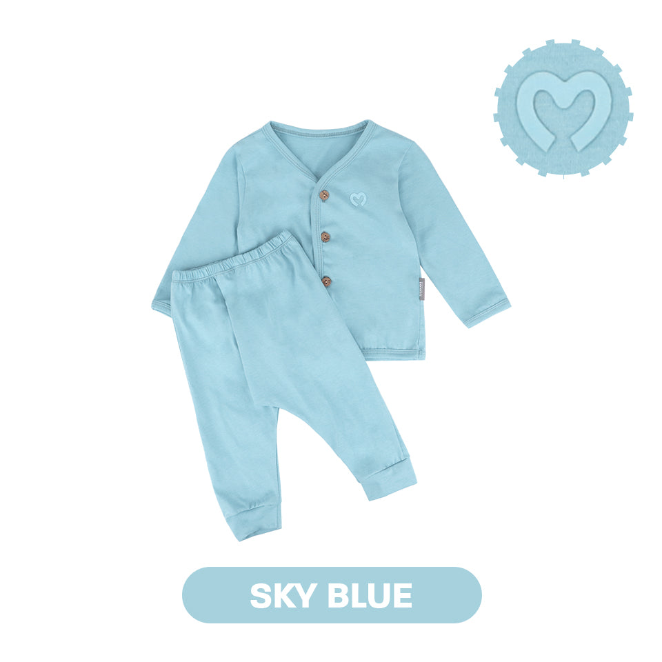 Mooi Setelan Panjang Bayi Comfy Baby Long Button Set