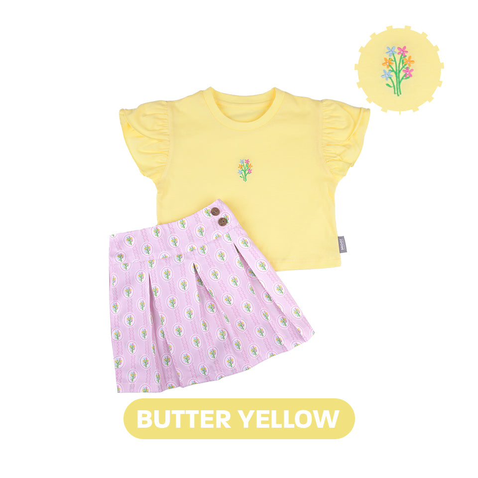 Mooi Setelan Anak Perempuan Ella Skort Set