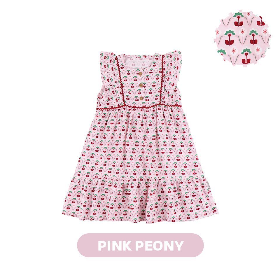 Mooi Dress Anak Perempuan Christmas Collection Eve Ruffle Dress