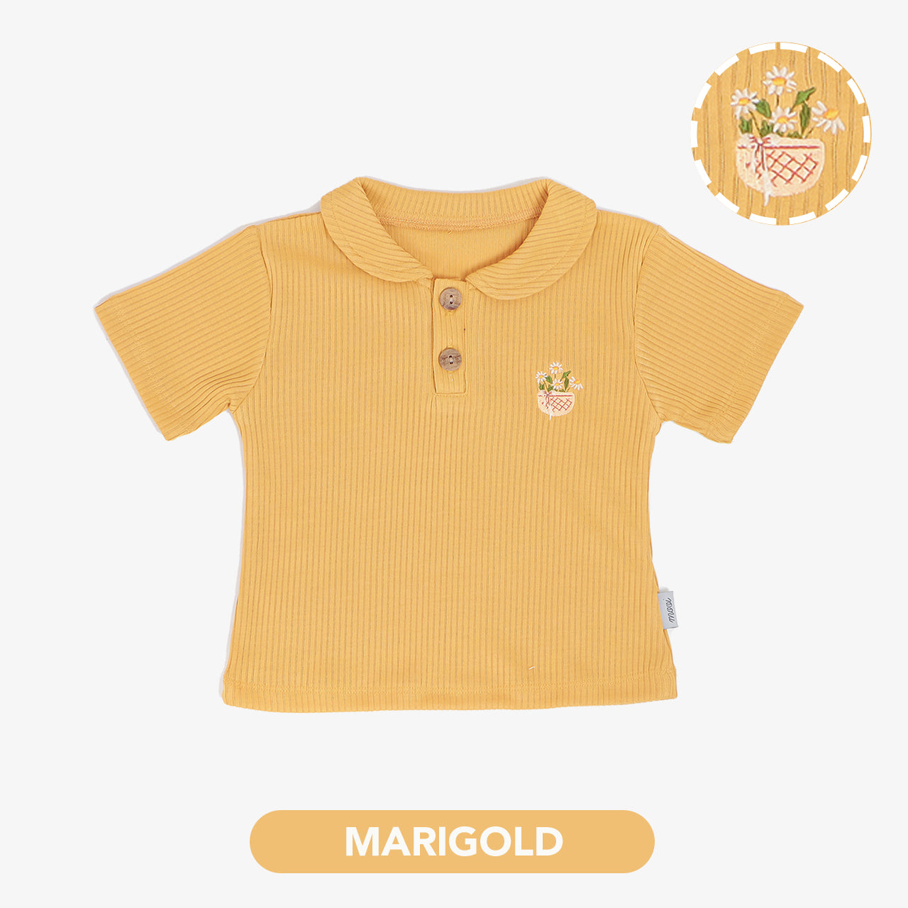 Mooi Atasan Anak Perempuan Laura Rib Top