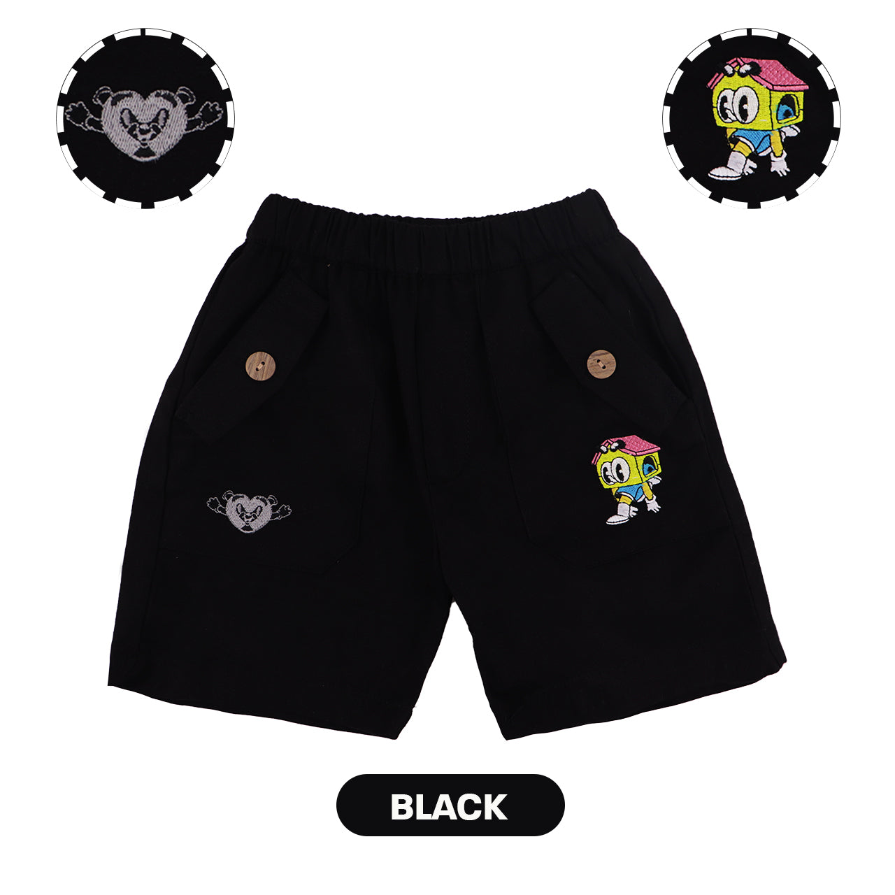 Mooi X Muklay Celana Pendek Cargo Anak Lex Short Cargo Pants Kids
