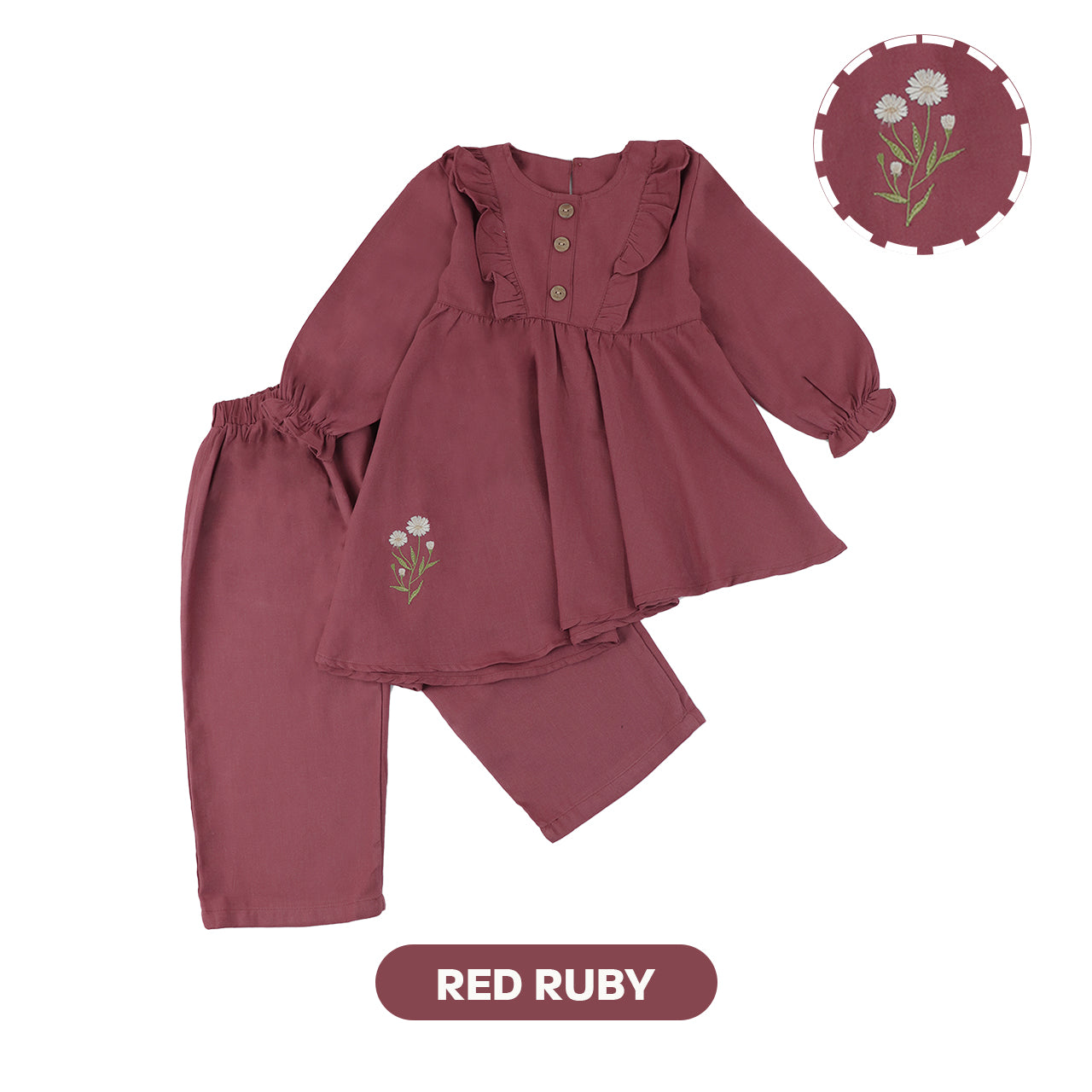 Mooi Setelan Anak Perempuan Xavia Tunik Set