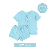 Mooi Setelan Pendek Bayi Comfy Baby Short Button Set