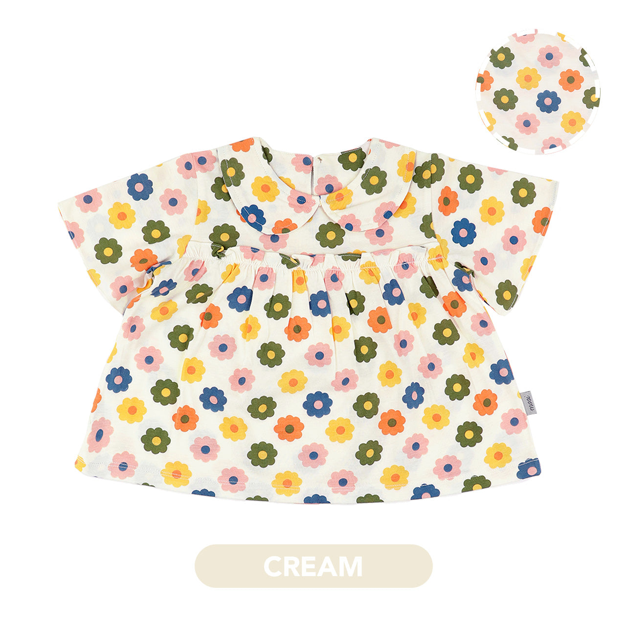 Mooi Atasan Anak Perempuan Rora Ruffle Top