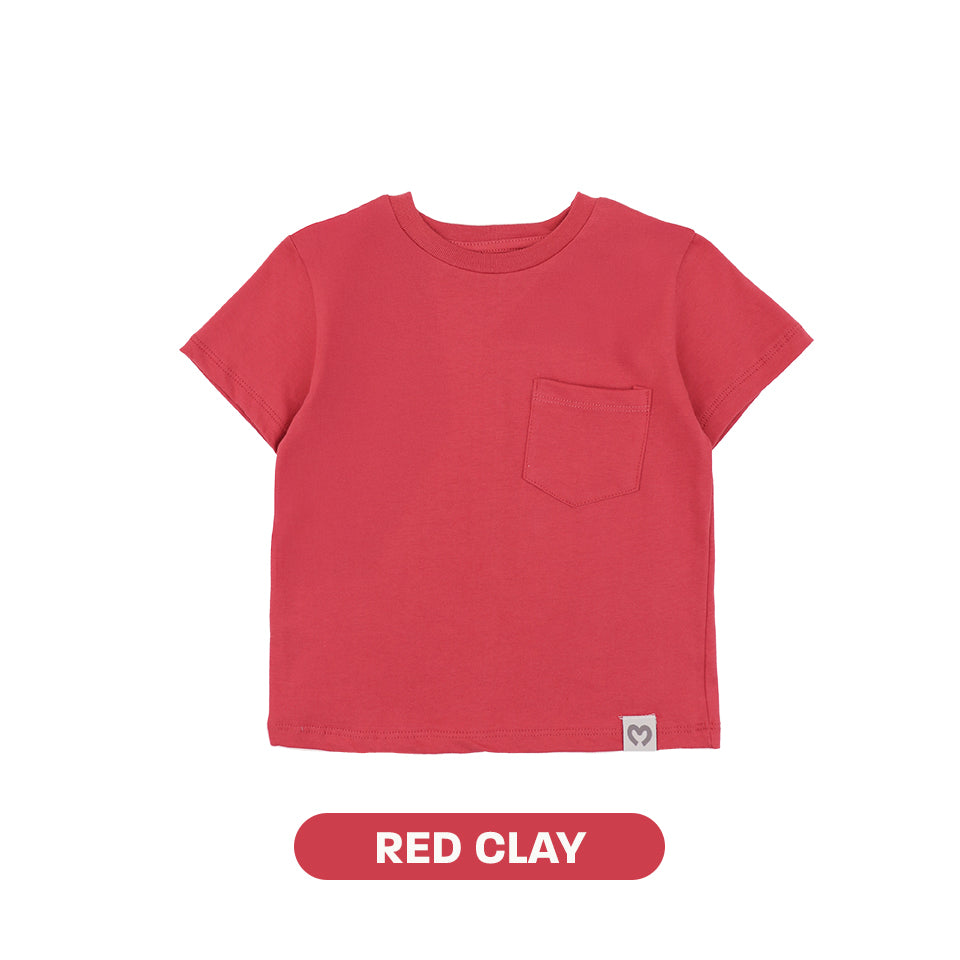 Mooi Kaos Anak Pocket Unisex Comfy T-Shirt Pocket Kids